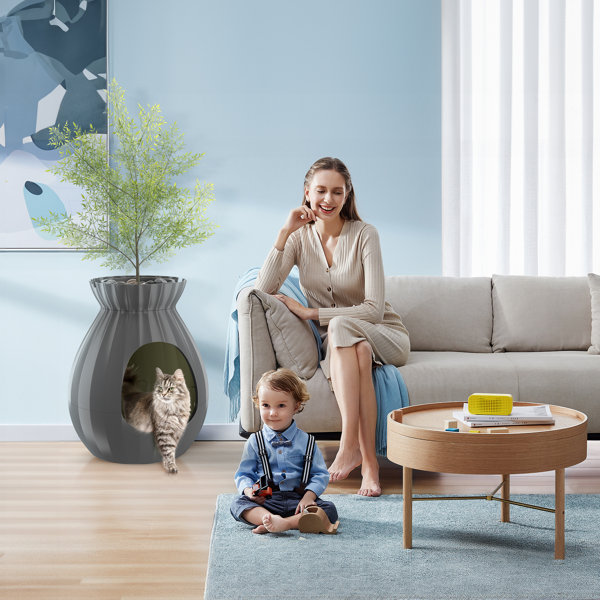 Tucker Murphy Pet™ Plant Litter Box Furniture Smart Odor Removal